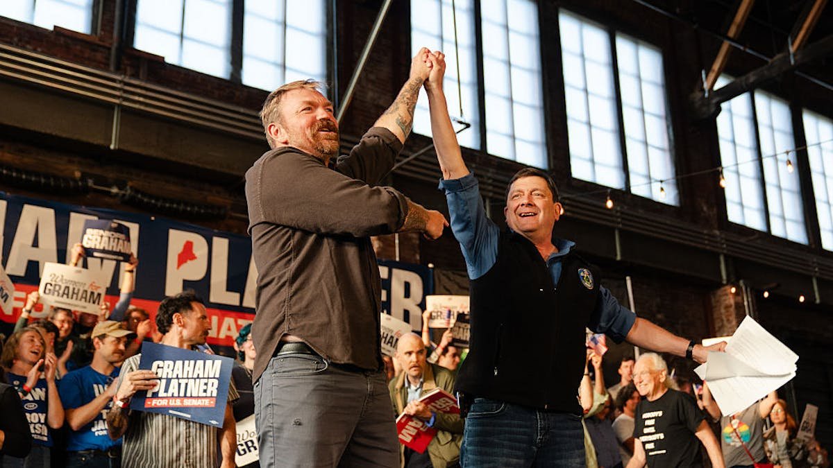 Maine's Likely Democratic Senate Nominee Faces Questions Over Past Conservative Positions