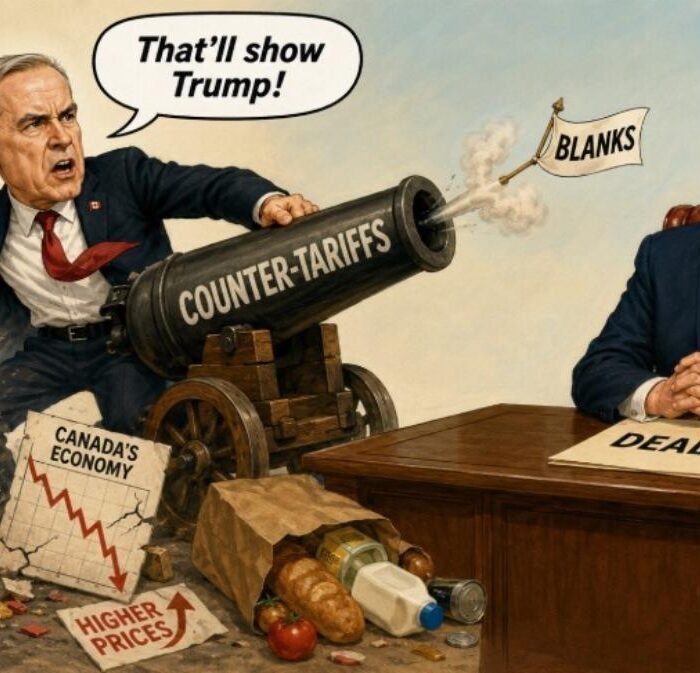 Canada's Carney 'firing blanks' in tariff war, conservative analyst says