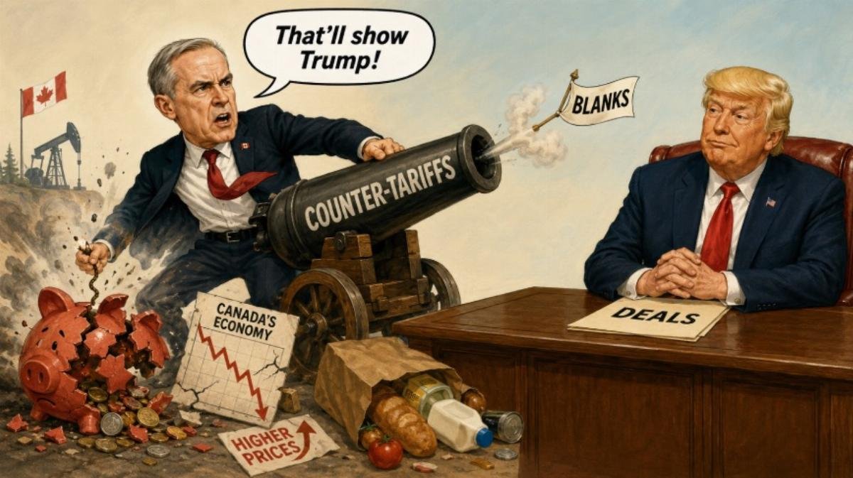 Canada's Carney 'firing blanks' in tariff war, conservative analyst says