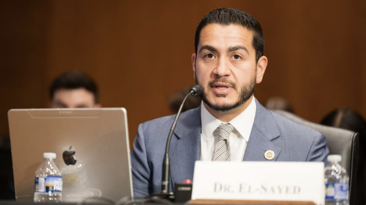 El-Sayed Pushes Single-Payer While Wife's Practice Rejects Medicare, Medicaid