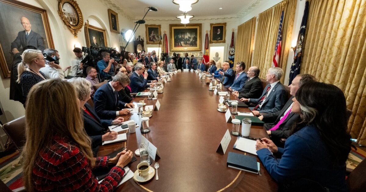 Trump Holds First Camp David Cabinet Meeting of Second Term as Iran Strikes Resume