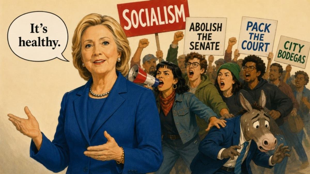 Hillary Clinton's 'healthy' Democratic Party remark draws fire from conservatives