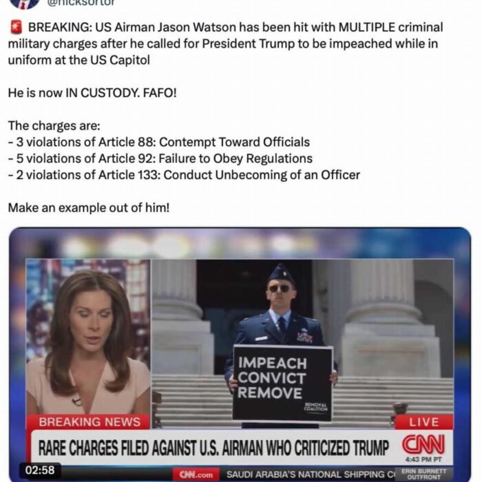 USAF Major Faces Court-Martial After CNN Interview on Capitol Steps Protest