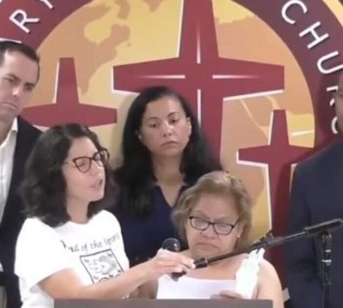Woman in US Since 1989, Unable to Speak English, Demands Citizenship at Delaney Hall Presser