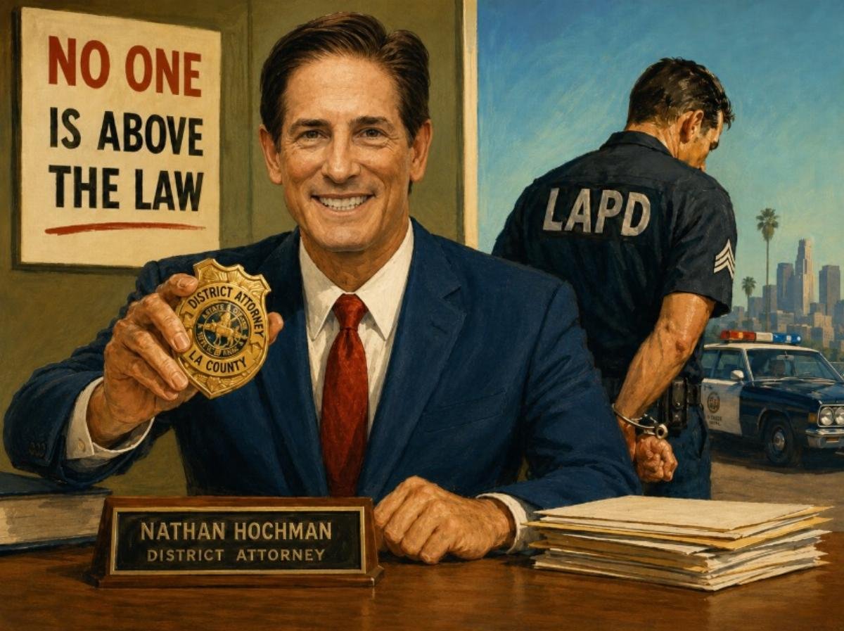 LA DA Hochman's Prosecution of Cop Who Recorded Slurs Sparks Backlash—But Is It Justice?