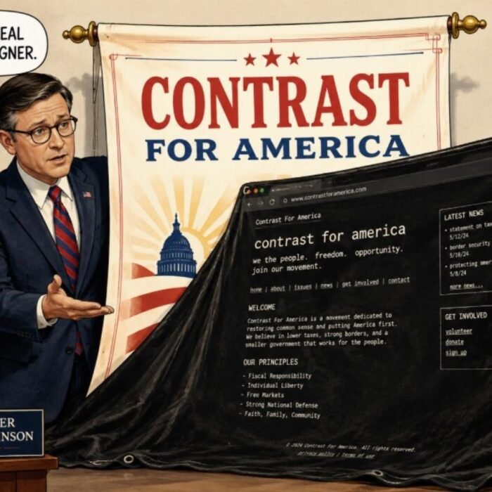 Gingrich backs Johnson's 'Contrast for America'—but the rollout is a flop