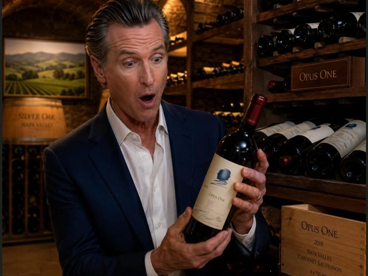 Newsom says he didn't know about his 5,000-bottle wine cellar. Really?