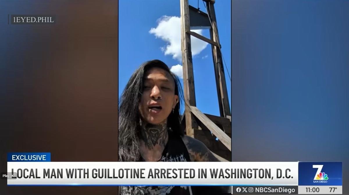 Capitol Police arrest man with fully working guillotine near Capitol, Supreme Court