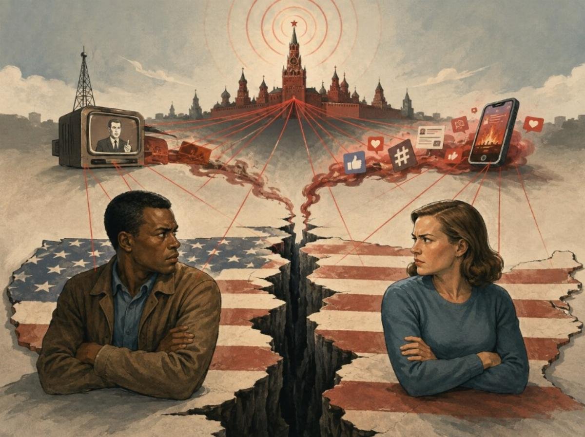 Russia's Century-Old Playbook: How Soviet Propaganda Keeps America Stuck in a Racial Time Loop