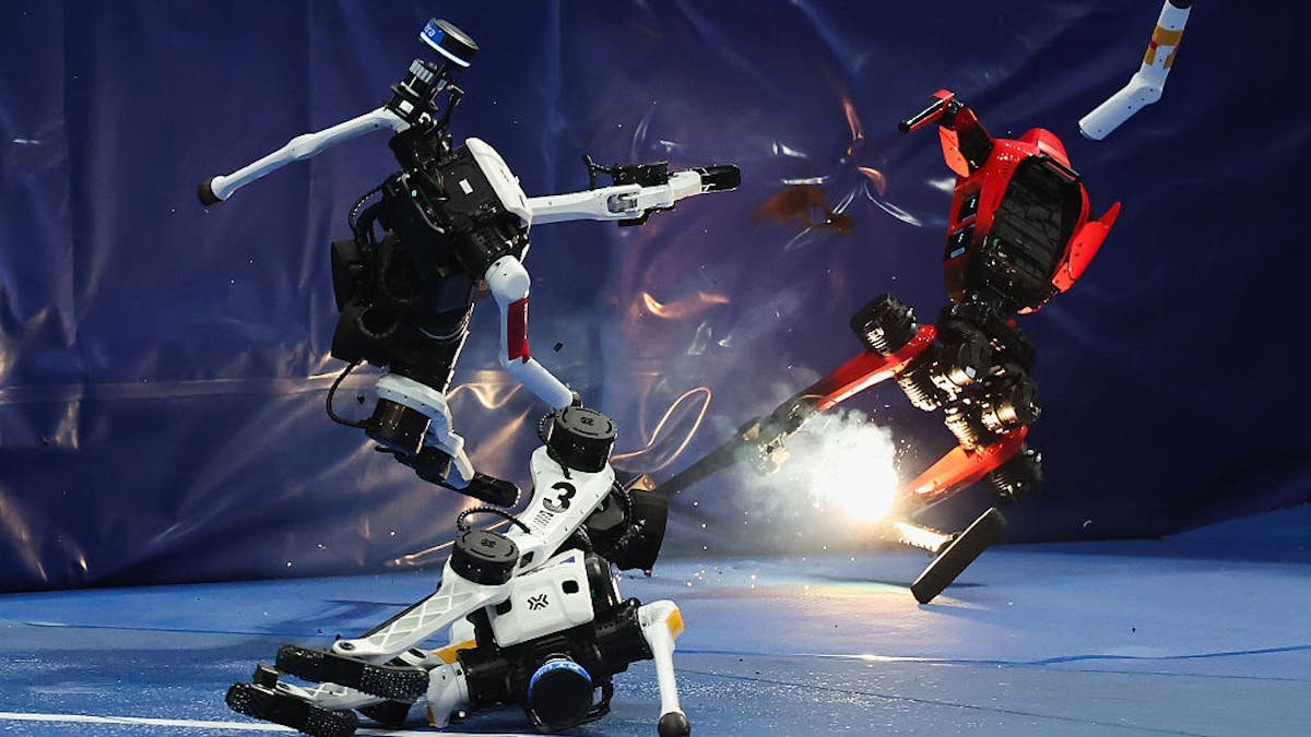 China Eyes Battlefield Roles for Humanoid Robots After Olympic-Style Games