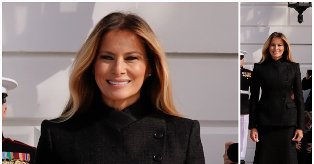 Melania Trump's McQueen Suit Nods to Qing Dynasty Style at Xi Jinping State Visit