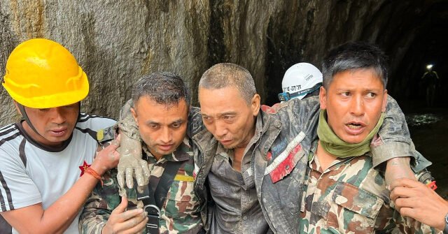 Nepal Rescuers Pull Two Survivors From Flood Tunnel 10 Days After Disaster