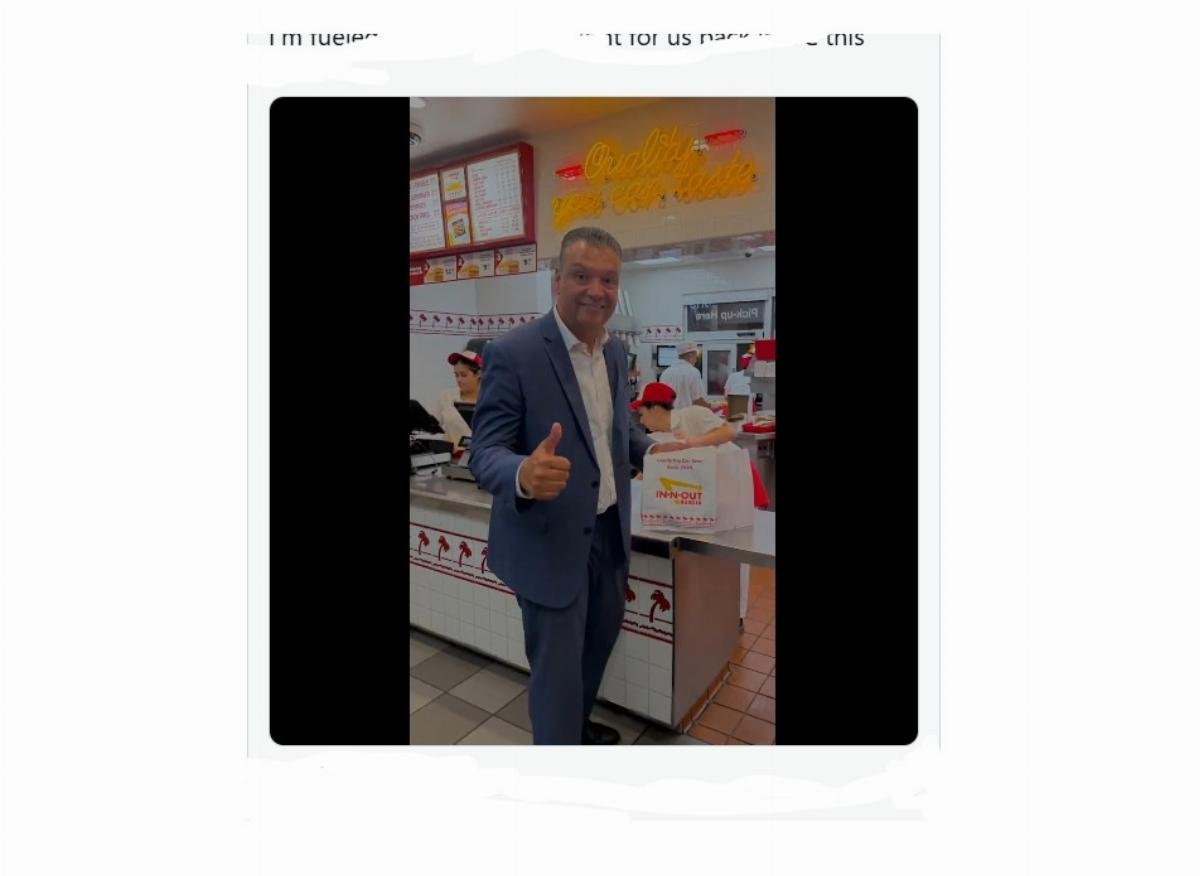 Padilla's In-N-Out Photo Op Backfires as Critics Recall the Chain Fled California