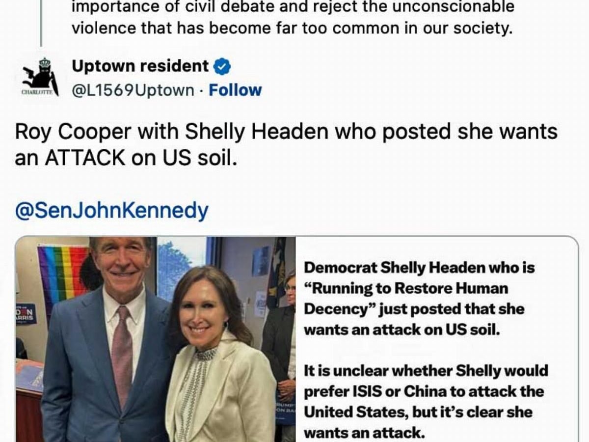 North Carolina Democrat Shelly Headen Deletes Social Media After Dachau Post and 'Attack on US Soil' Comment