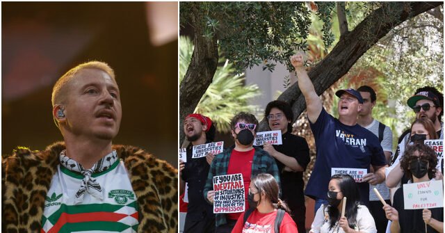 Macklemore Praised Columbia Group That Called Oct. 7 an 'Historic Win,' Breitbart Reports as Ed Sheeran Tour Exit Spins Into Free Speech Fight