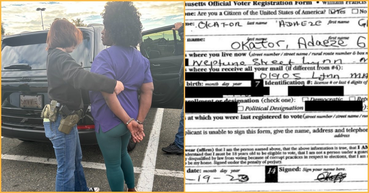DHS Arrests Nigerian Green Card Holder in Lynn, MA, Charged With Voting in 2024 Presidential Election and 2022 Midterms