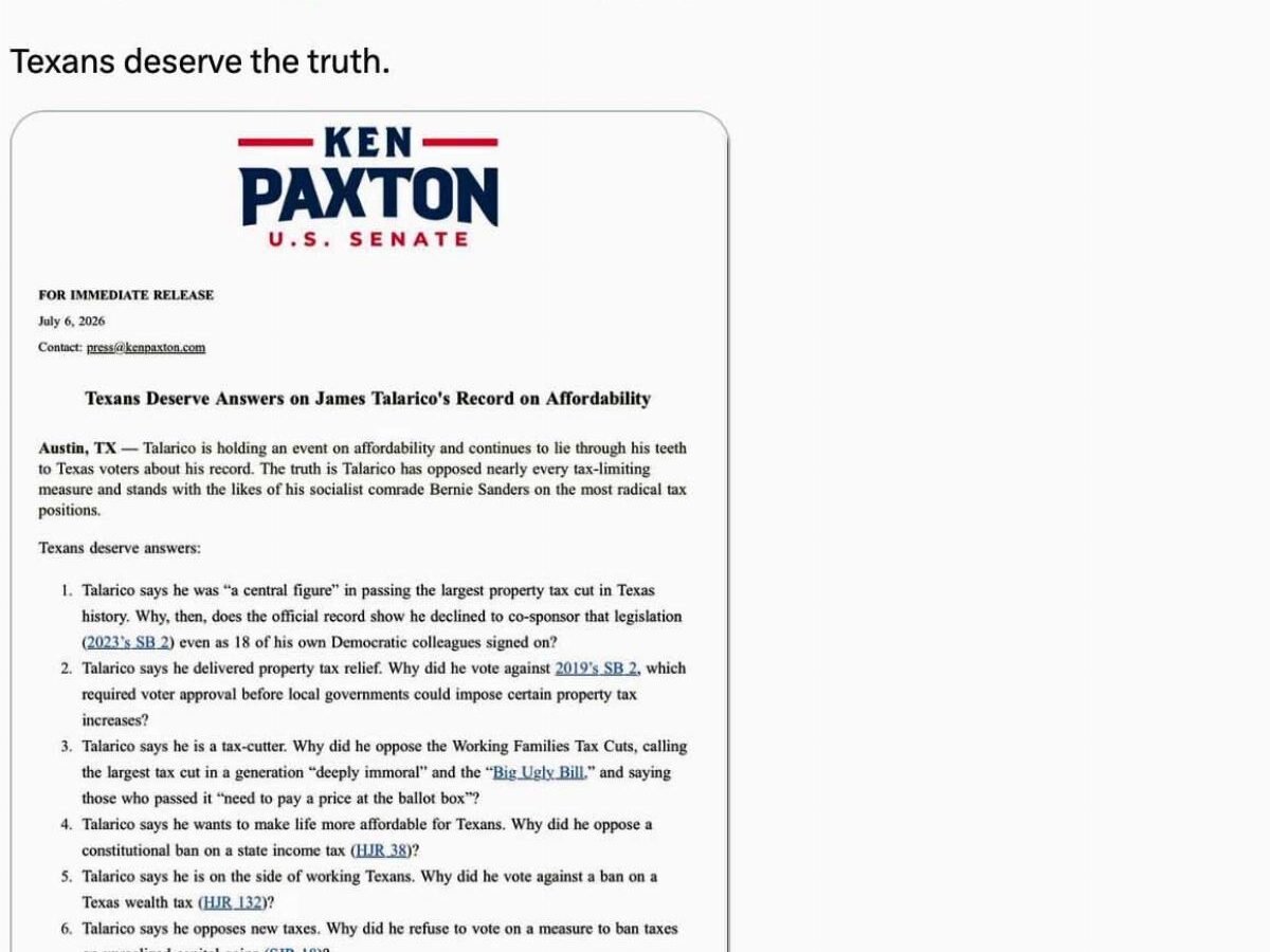 Texas candidate Talarico's tax-the-rich pitch draws comparisons to Mamdani's failed Florida effort