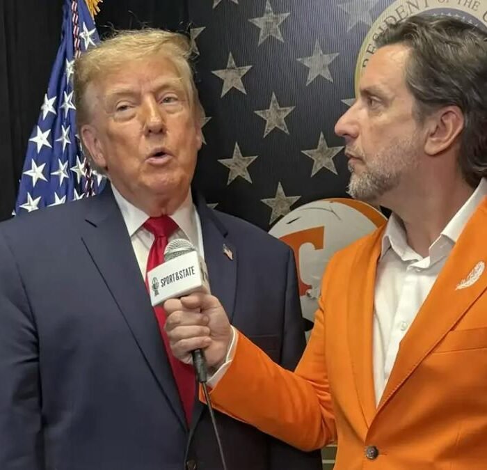 Trump Tells Clay Travis He Expects House to Pass College Sports Bill, Talks Texas-Tennessee at Halftime in Neyland