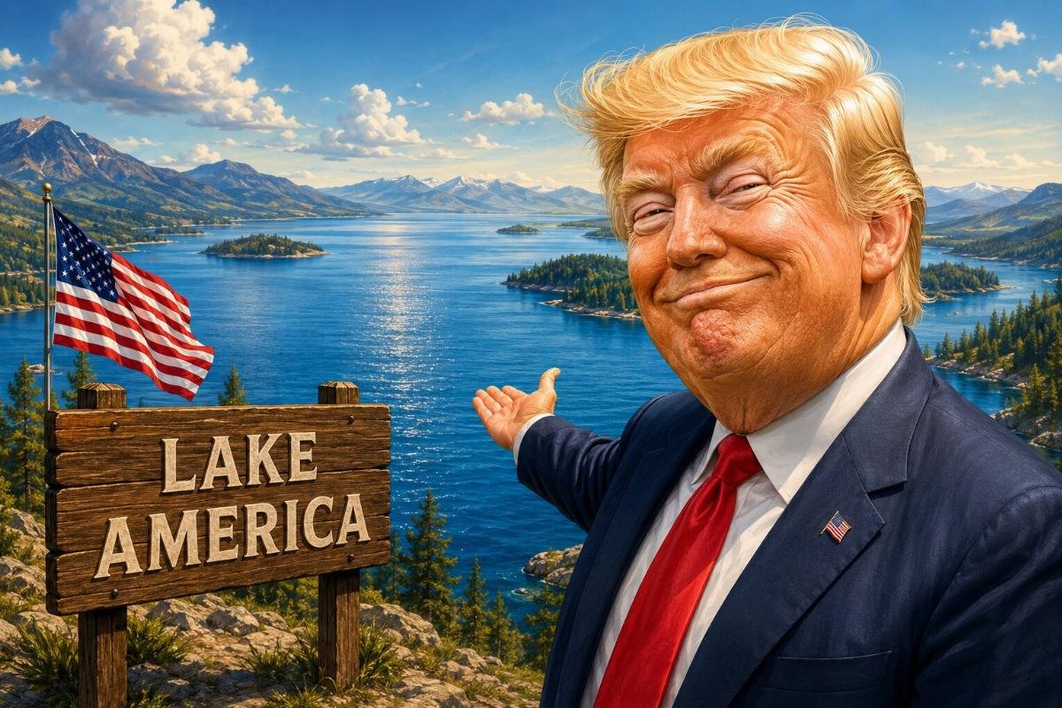 Welcome to Lake America: Trump Renames Great Lake on Google Maps