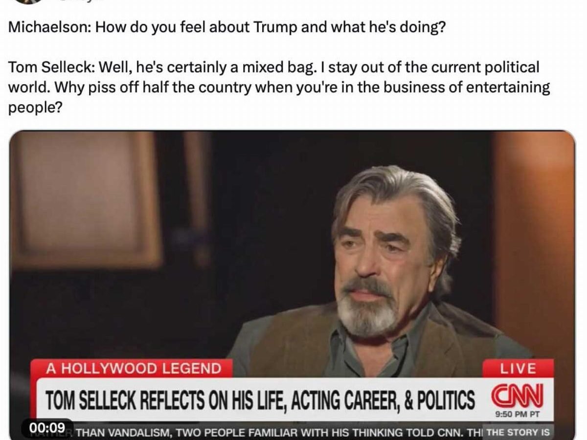 Tom Selleck's Stance on Politics Sparks Debate as Tatiana Maslany Says 'Everything Is Political'