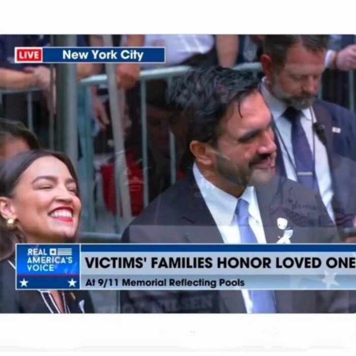Mamdani and AOC Caught Laughing at 9/11 Memorial as Victims' Names Read