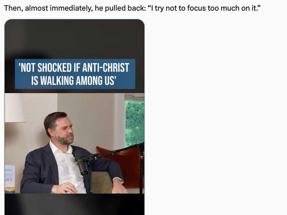 JD Vance called AI 'satanic.' This writer asked it a Bible question to check.
