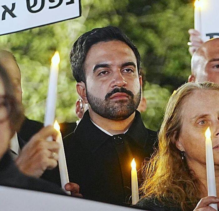 NYC Mayor Zohran Mamdani Swarmed by Own Supporters After October 7 Vigil: 'He Failed the Litmus Test He Helped Create'