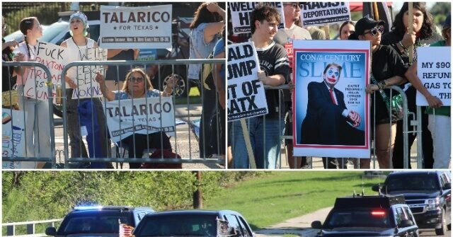 Democrats and Socialists Mount Twin San Antonio Protests as Trump Rallies for Texas Turnout