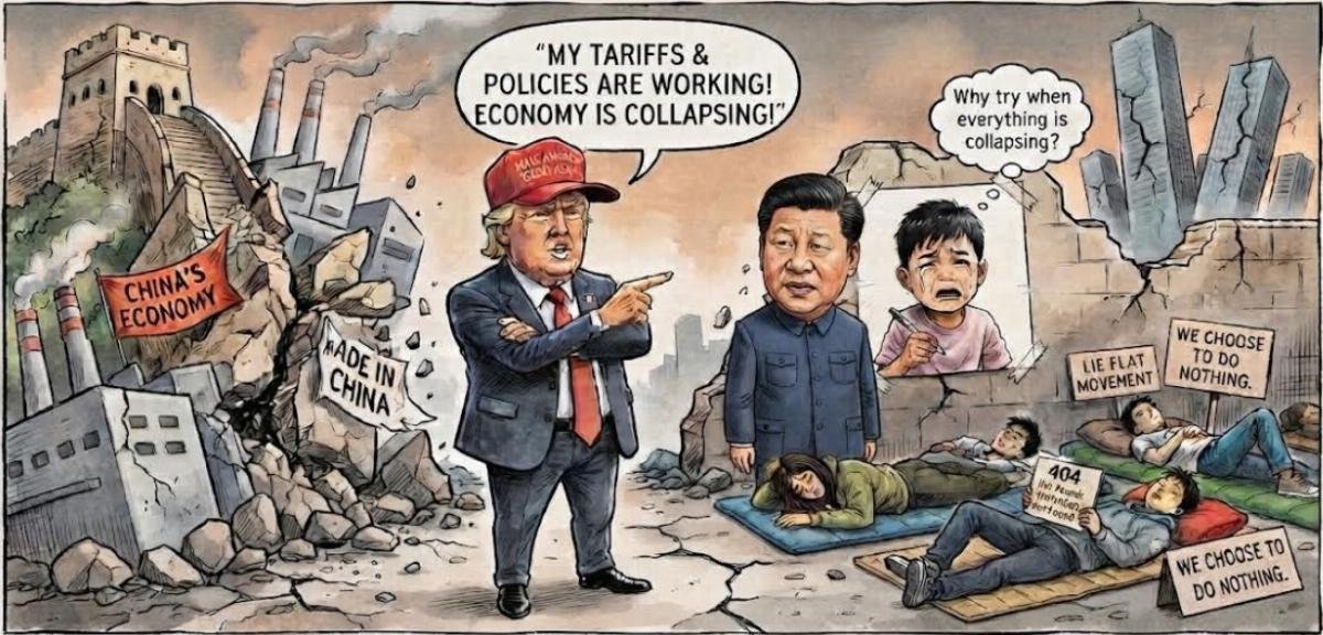 American Thinker Argues Trump's China Summit and the 'Lying Flat' Generation Expose Beijing's Weakness